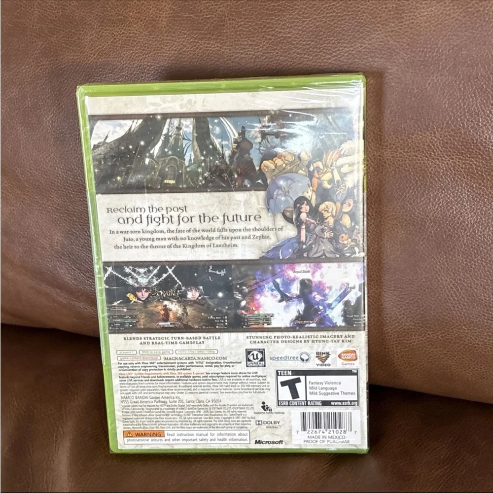 Microsoft Xbox 360 MagnaCarta 2 — White and Green Artwork Case